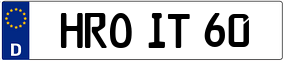 Trailer License Plate